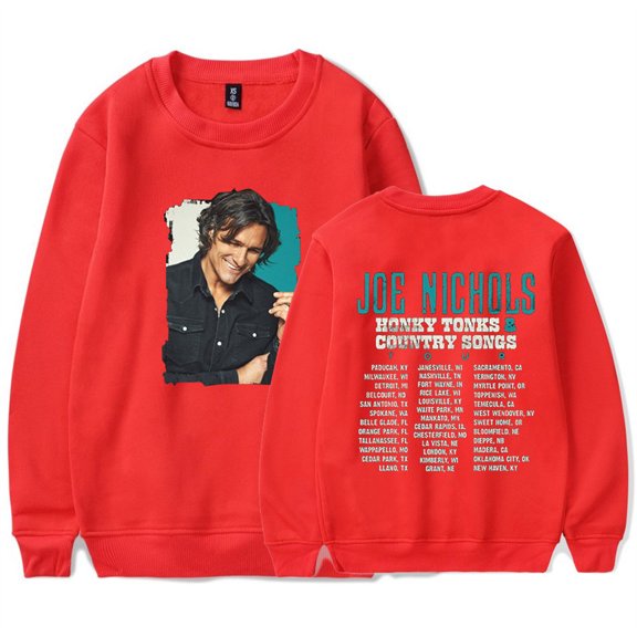 Joe Nichols Black Tour Sweatshirts Hip Hop Men Women Crewneck Streetwear Pullovers