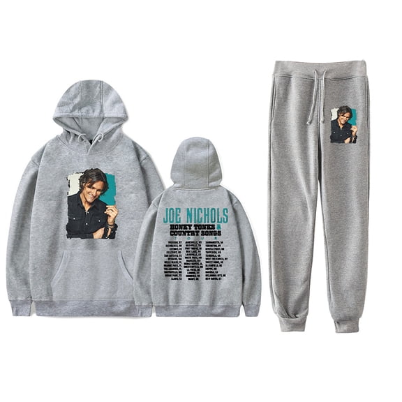 Joe Nichols Black Tour Sweatsuit Vintage Hoodies Jogger Pants Sets Unisex Fall Suit