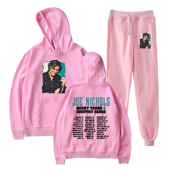 Joe Nichols Black Tour Sweatsuit Vintage Hoodies Jogger Pants Sets Unisex Fall Suit