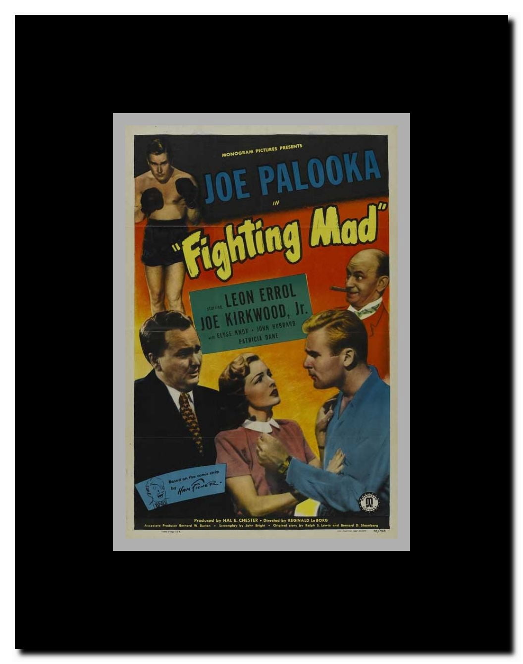 Joe Palooka in Fighting Mad Framed Movie Poster