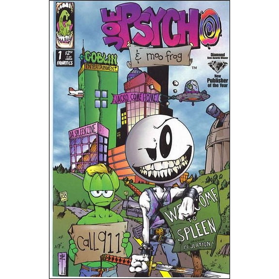 Joe Psycho And Moo Frog #1A VF ; Goblin Comic Book