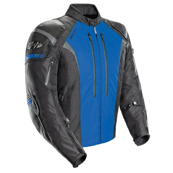 Joe Rocket 1651-5203 Atomic Men's 5.0 Textile Motorcycle Jacket (Blue, Medium)