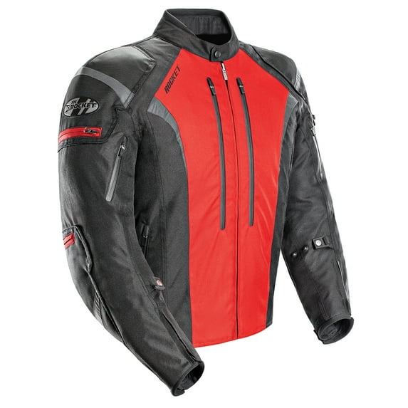 Joe Rocket Atomic 5.0 Men's Black Ande Red Textile Jacket 3X-Large