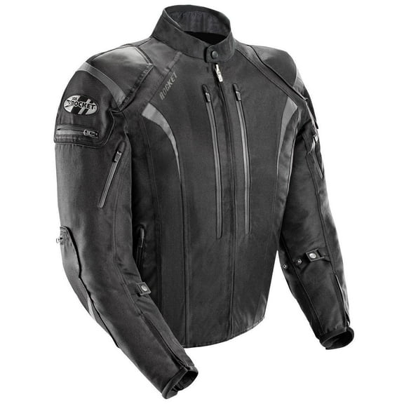 Joe Rocket Atomic 5.0 Men's Black Textile Jacket with CE Armor Medium Tall