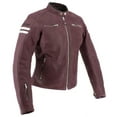 thumbnail image 1 of Joe Rocket Classic '92 Womens Leather Motorcycle Jacket Ox Blood/Cream XL, 1 of 2