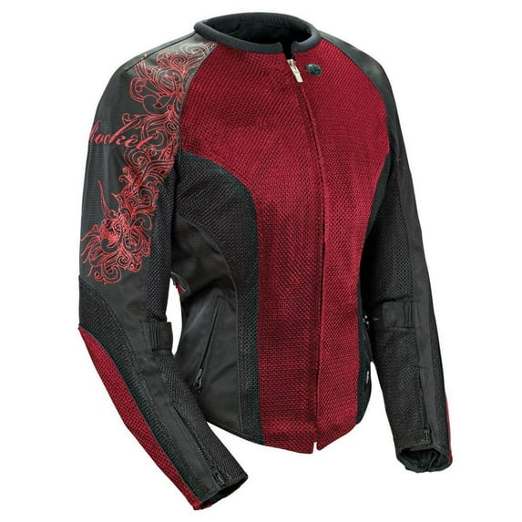 Joe Rocket Cleo 2.2 Women's Mesh Jacket (Wine/Black/Black, Large)