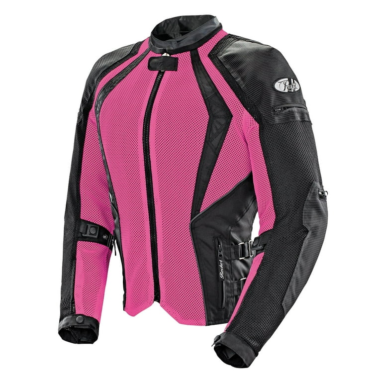 トップス CLANE MESH LANTERN JACKET PINK Joe Rocket Cleo Elite Womens Mesh Textile Motorcycle Jacket