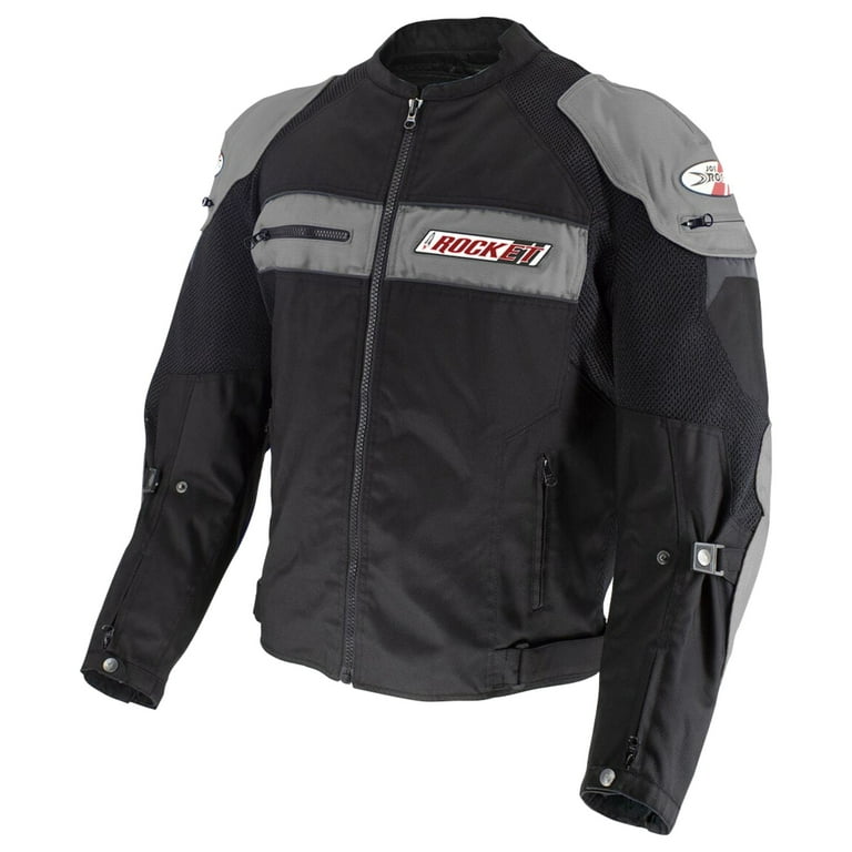 Joe Rocket Dayride Mens Textile Motorcycle Jacket Gray/Black