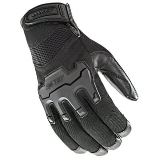 Milwaukee Leather SH462 Men's Black Leather Gel Palm Fingerless Motorcycle Hand Gloves w/ Soft and Stylish Knuckle Pads 3X-Large, Size: One Size