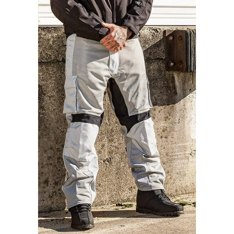 Joe Rocket Free Flyt Mens Textile Motorcycle Overpants Gray/Black
