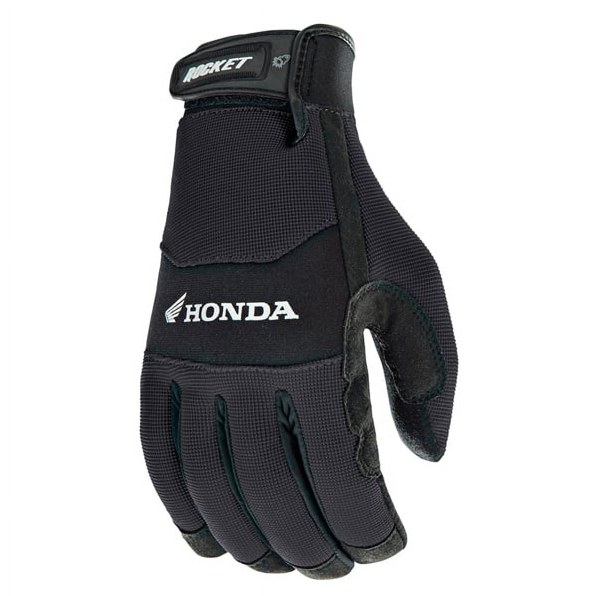 Joe Rocket Honda Crew Touch Mens Black Textile Motorcycle Gloves