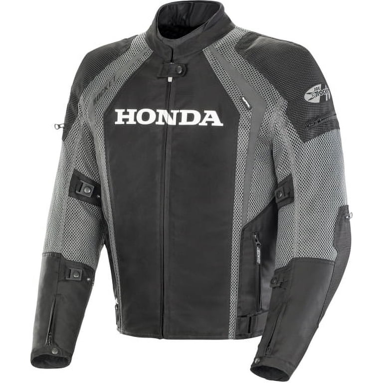 Joe Rocket Honda VFR Men's Black And Gunmetal Mesh Jacket 2X-Large