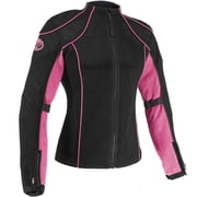 Joe Rocket Majestic Mesh Womens Jackets Large, Pink/Black