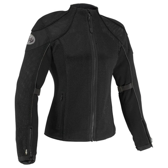 Joe Rocket Majestic Womens Textile Motorcycke Jacket Black/Black XXL
