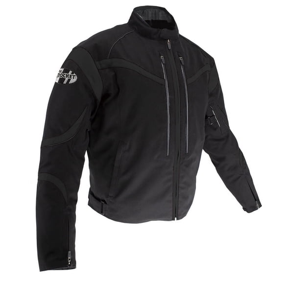 Joe Rocket Men's Crossfire Jacket (Black/Black, 4X)