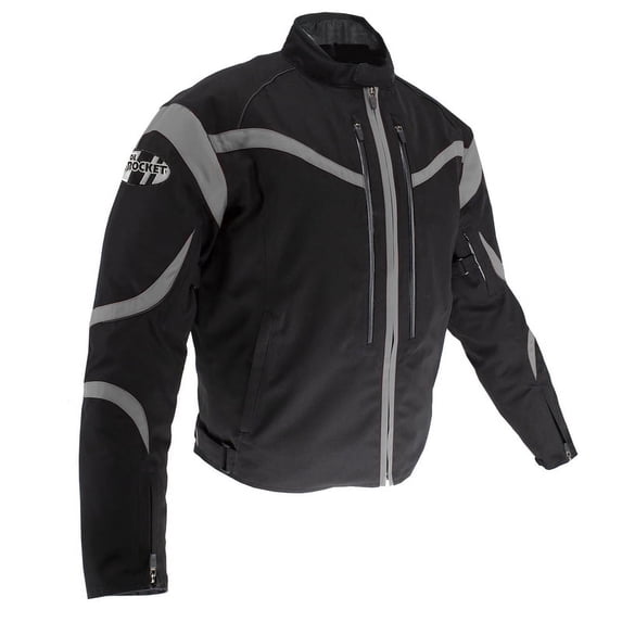 Joe Rocket Men's Crossfire Jacket (Black/Grey, SM)