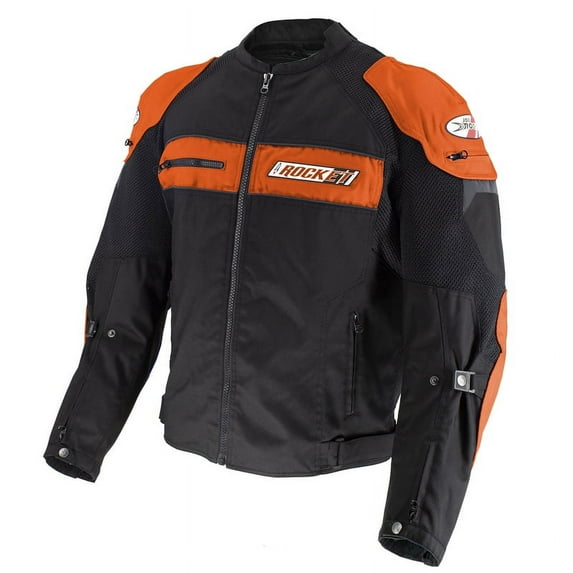 Joe Rocket Men's Dayride Jacket (Orange/Black, XL)