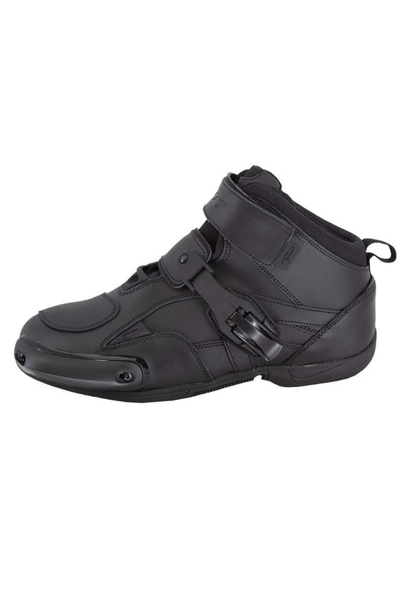Men's Motorcycle Boot (Black/Black, 11)