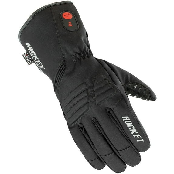 Joe Rocket Men's Rocker Burner Textile Heated Black Gloves X-Large