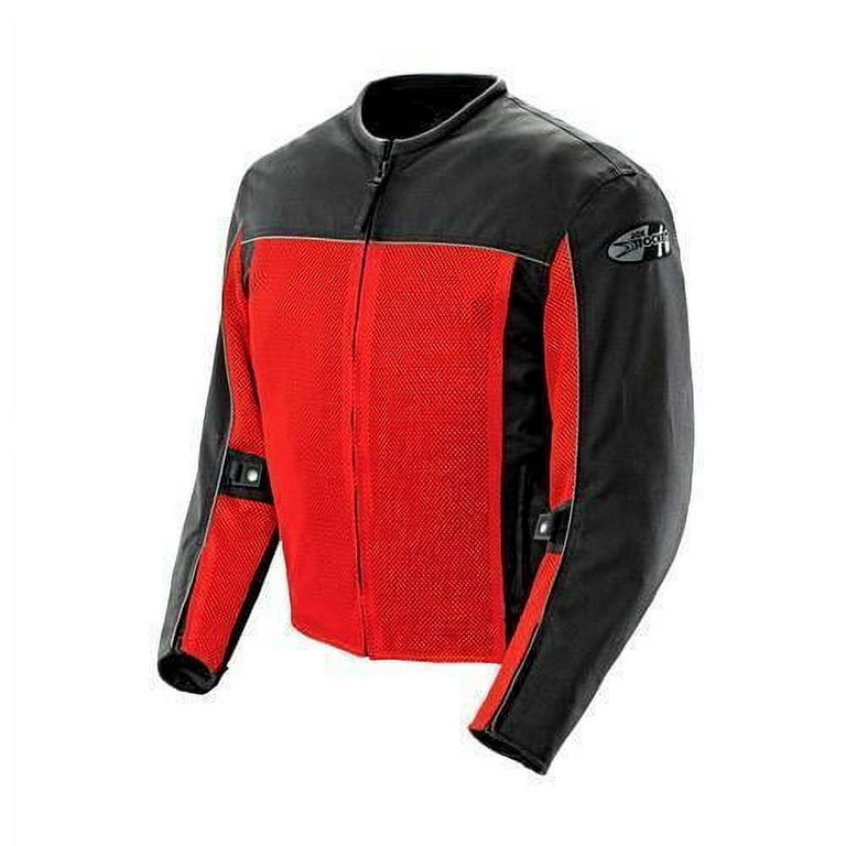 Joe Rocket Men's Velocity Mesh Motorcycle Jacket (Red, XXX-Large) Red /  Black 