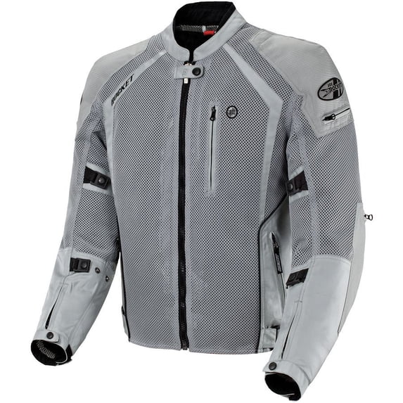 Joe Rocket Phoenix Ion Mesh Jacket Silver Mens size Medium