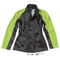 thumbnail image 1 of Joe Rocket RS-2 Two-Piece Womens Rain Suit (XX-Large, Black/Hi-Viz Green), 1 of 2