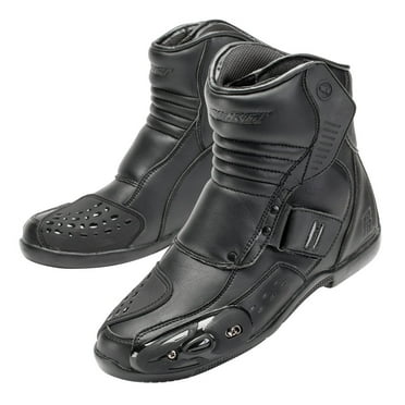Joe Rocket Razor Mens Leather Motorcycle Boots Black 12 USA