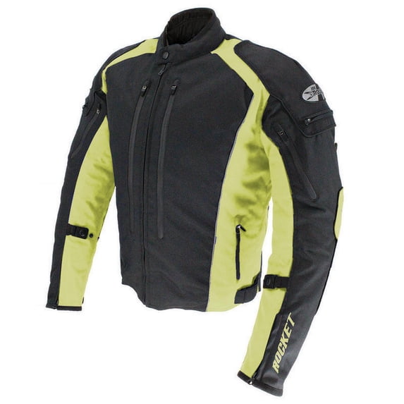 Joe Rocket Turbulent Jacket (Small, Black/Hi-Vis)