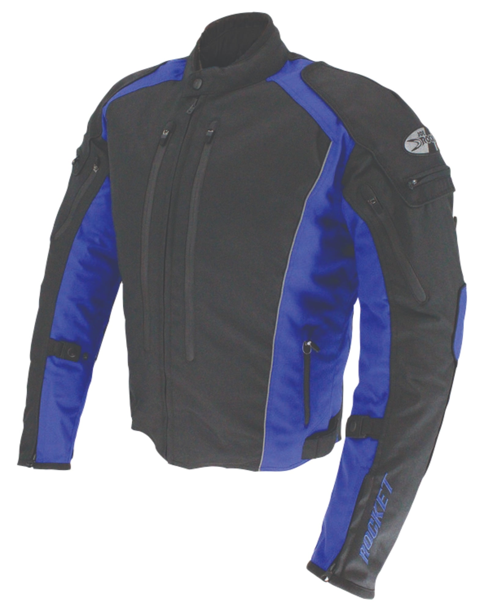 Joe Rocket Turbulent Mens Textile Motorcycle Jacket Black/Blue SM  display picture 1