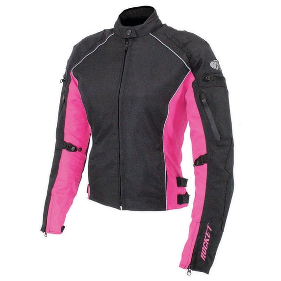 Joe Rocket Turbulent Womens Jacket (Medium, Black/Pink)