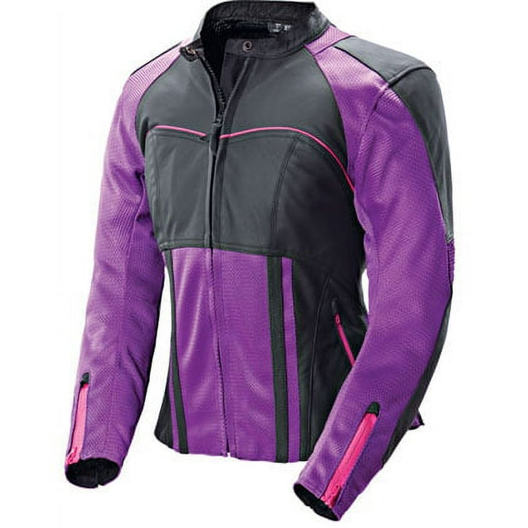 Joe Rocket Women s Radar Jacket Purple Black XS 1240 1901 Walmart