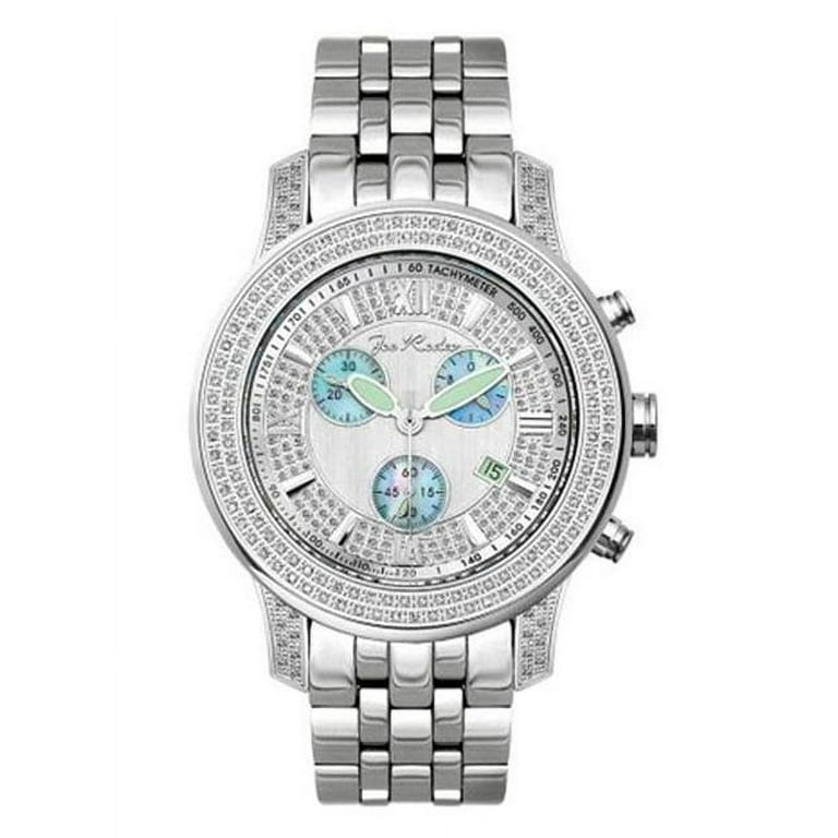 ジョーロデオ　シルバーCZウォッチ Joe Rodeo J2027 2000 Diamond Watch - Walmart.com