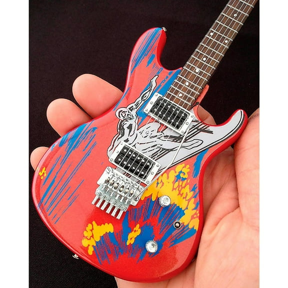 Joe Satriani Silver Surfer Miniature Guitar Replica Collectible