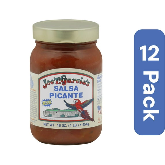 Joe T. Garcia's Medium Picante Salsa 16 oz (Pack Of 12)