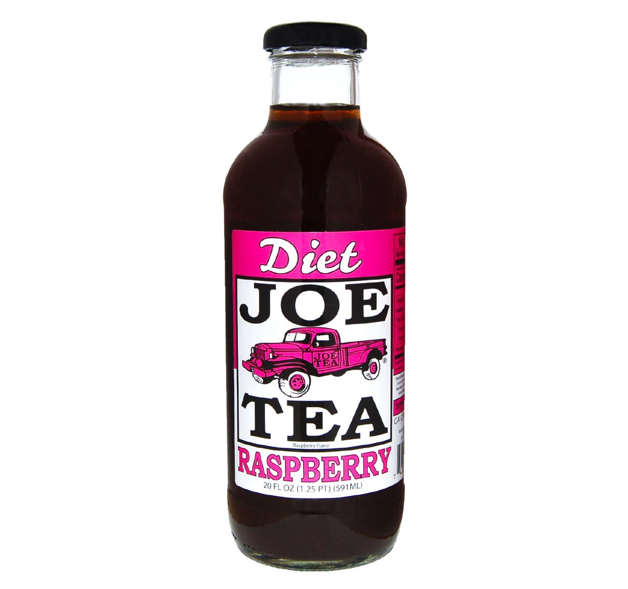 Joe Tea Diet Raspberry Tea, 12Pack 20 fl. oz. Glass Bottles