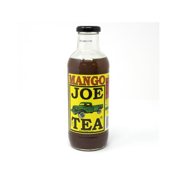 Joe Tea Mango Tea 20 fl. oz. Glass Bottles- Case Pack of 12