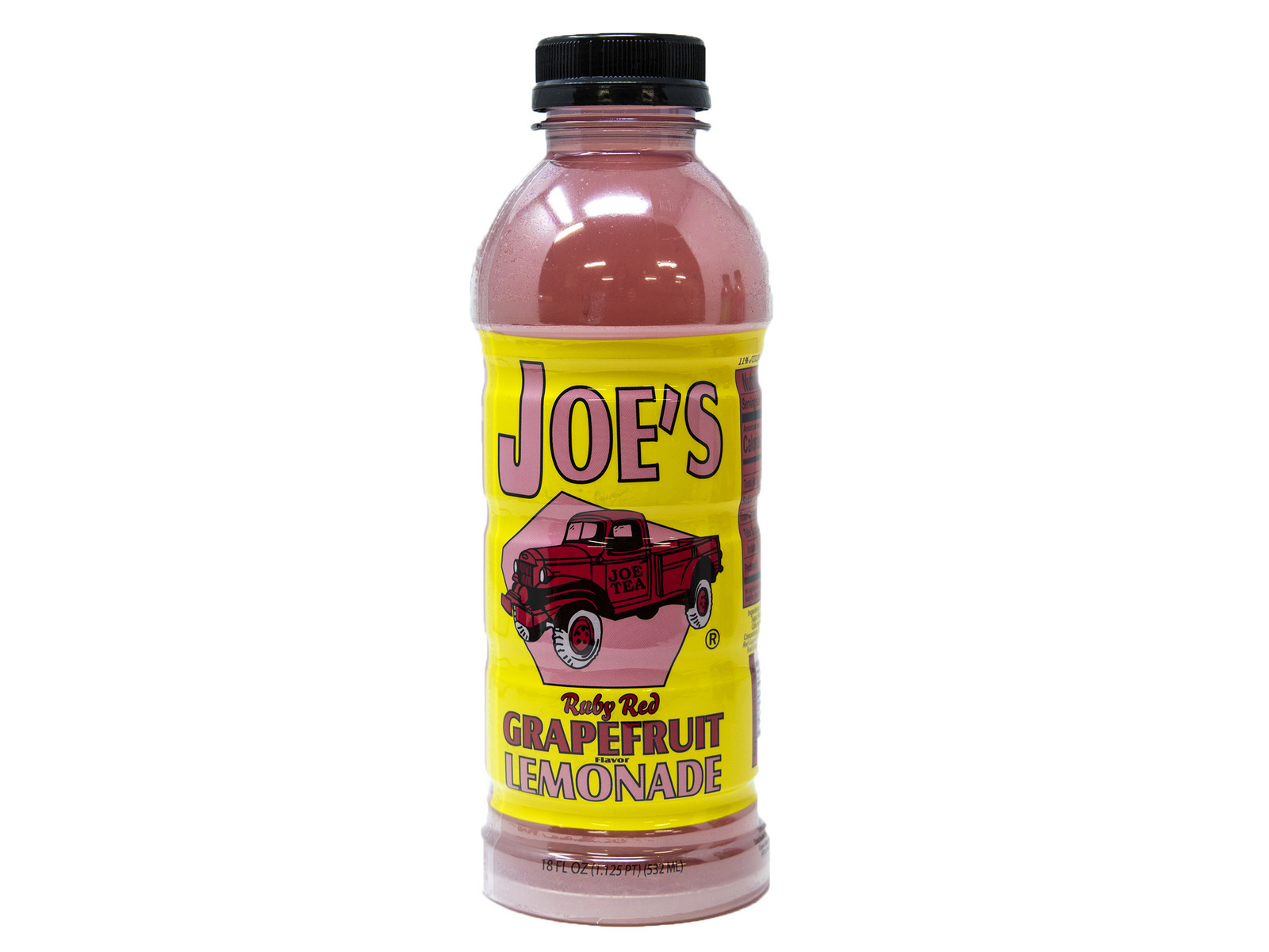 Joe Tea Ruby Red Grapefruit Lemonade 18 fl. oz. Plastic Bottles- Case Pack of 12