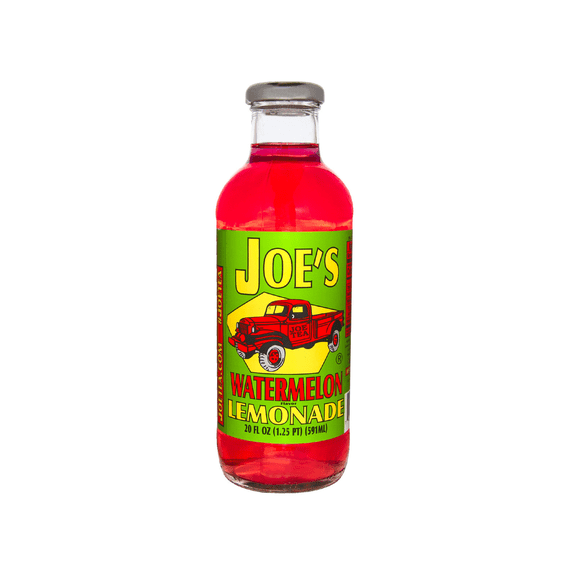 Joe Tea Watermelon Lemonade 20 fl. oz. Glass Bottles, 12-Pack Case