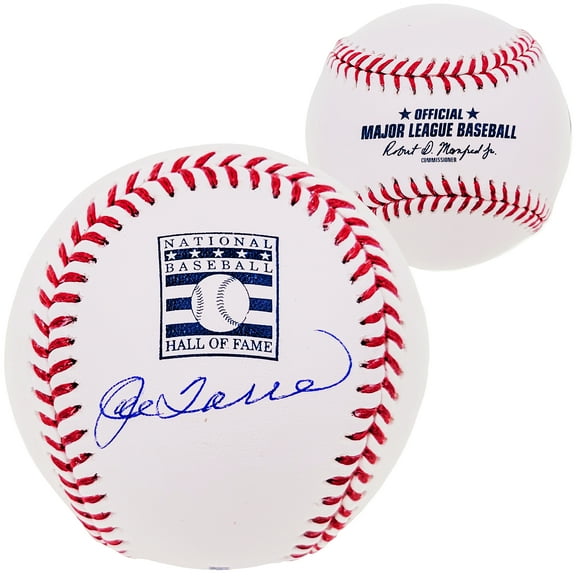 Joe Torre Autographed Official HOF Logo MLB Baseball New York Yankees Beckett BAS Witness 210821