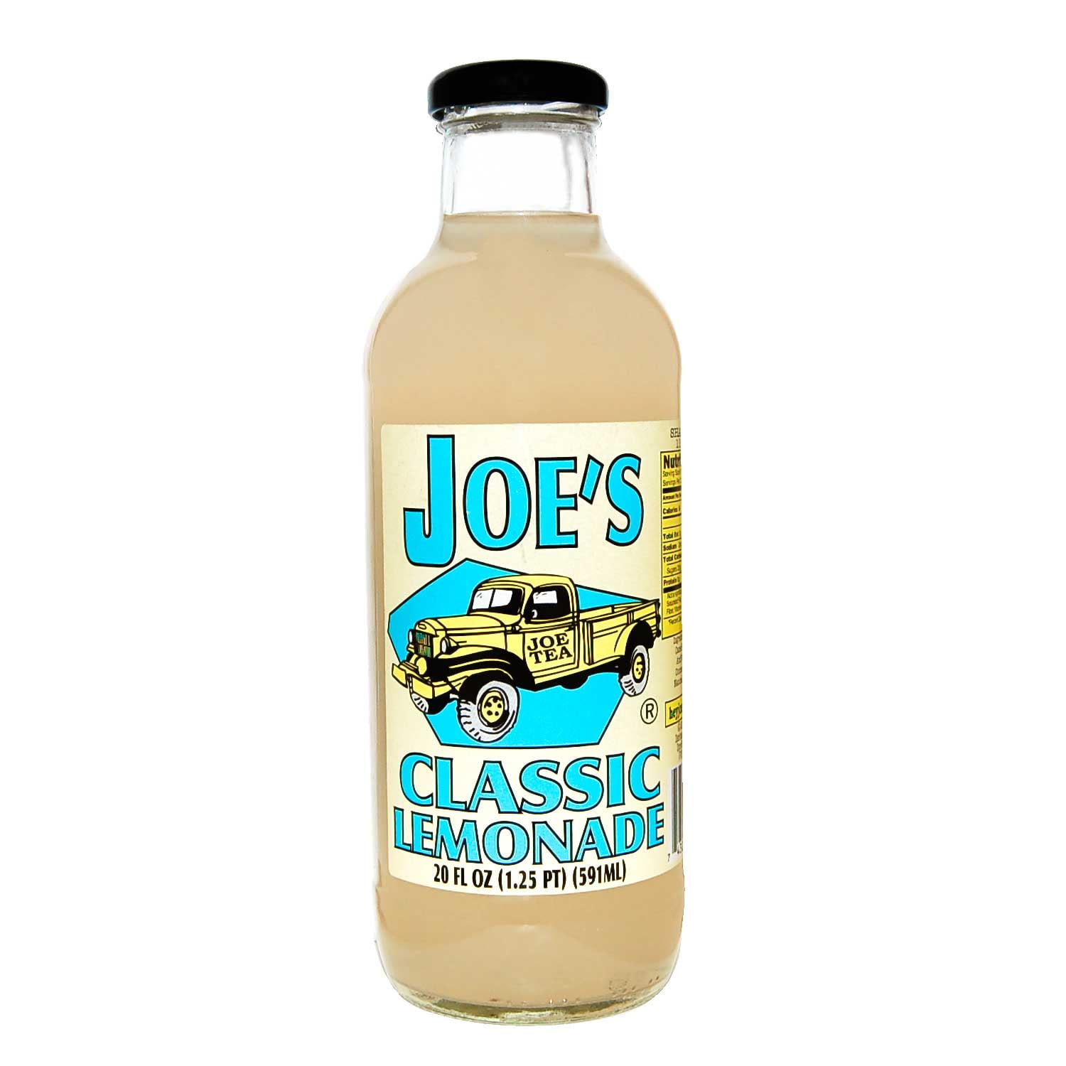 JOE TEA CLASSIC LEMONADE 20 OZ GLASS BOTTLE - Walmart.com