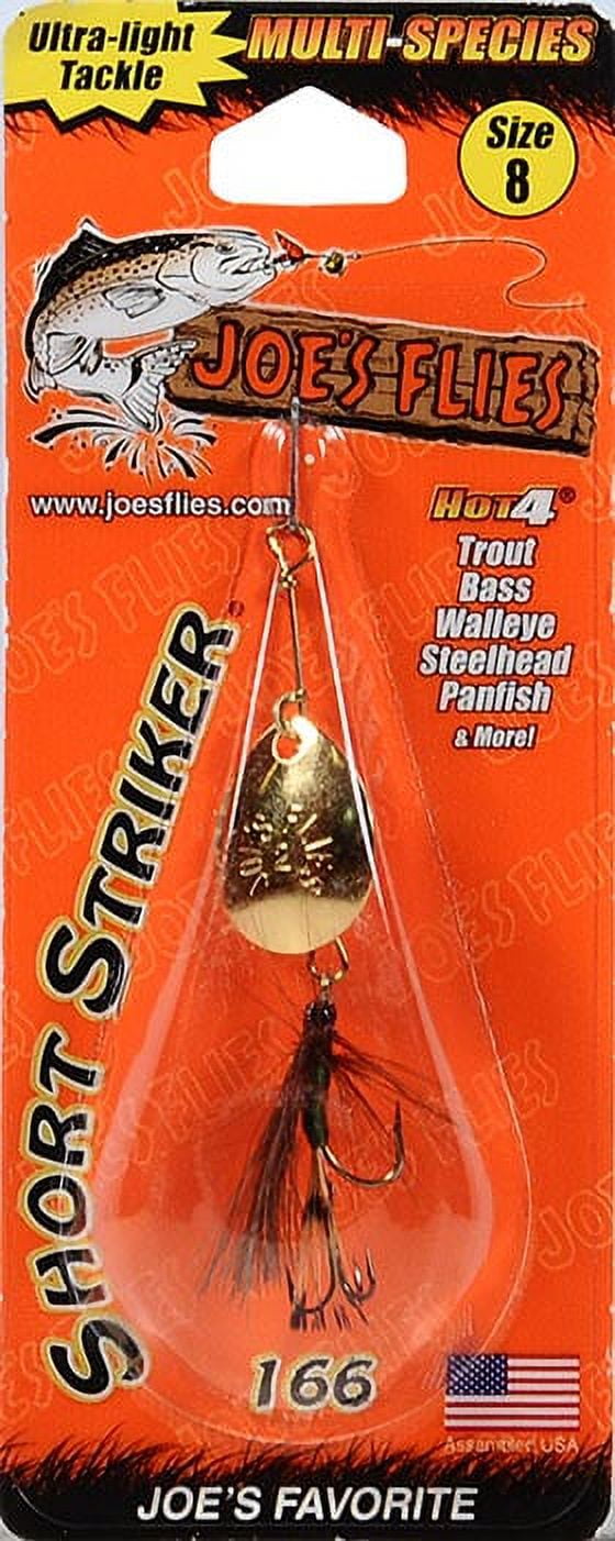 Joe's Flies Inline Spinner Short Striker Size 8 Brown/Green 