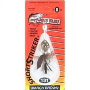 Joe's Flies Inline Spinner Short Striker Size 8 Brown