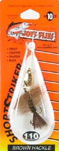 Joe's Flies Short Striker Classic Spinners Size 10 - Brown Hackle - 110-10