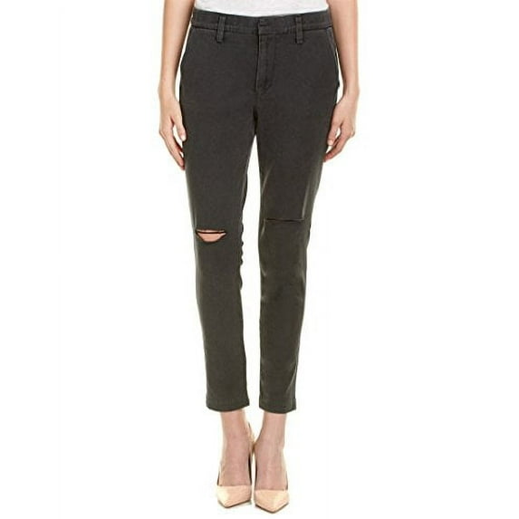 Joe's Jeans Boyfriend Distressed Trousers Pants, Ivana/Faded Black (26)
