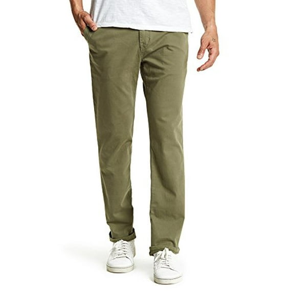 Joe's Jeans Men's Brixton Straight + Narrow Faded Colors Trousers Pants (Sea Moss, 33)