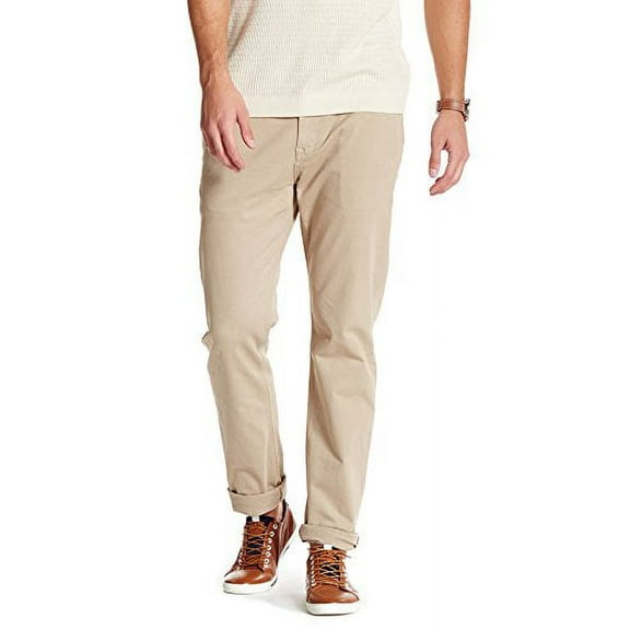 Joe's Jeans Men's Brixton Straight + Narrow Faded Colors Trousers Pants (Taupe, 32)
