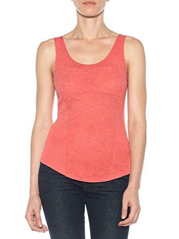 Phaedra Tank Cotton Blend Top (Small, Amaranth)