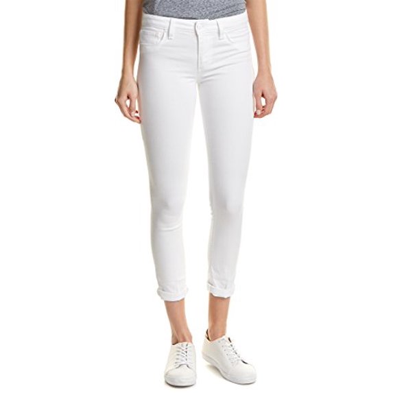 Joe's Jeans Rolled Crop Denim Pants, Optic White (26)