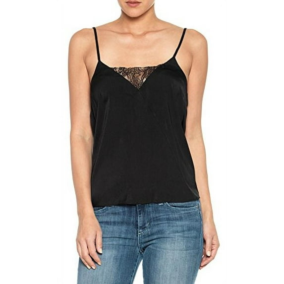 Joe's Jeans Silk Cami Tank Top (Medium, Black)