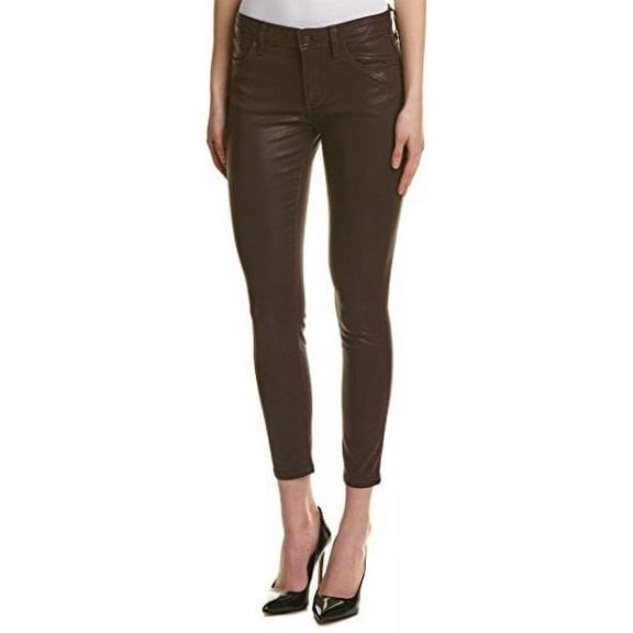 Joe's Jeans The Icon Skinny Ankle Coated Mid Rise Pants, Deep Orchid (31) Purple